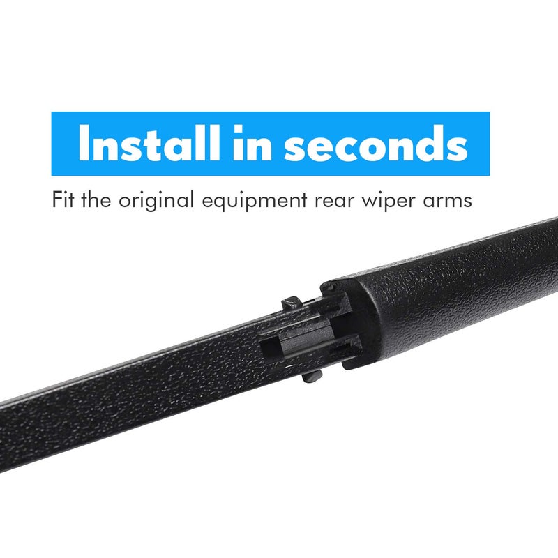 ASLAM Rear Wiper Blade,ASLAM Rear Windshield Wiper Blades Type-E 12P for Scion XB 2004-2006,Exact Fit(Pack of 2) - Image 2